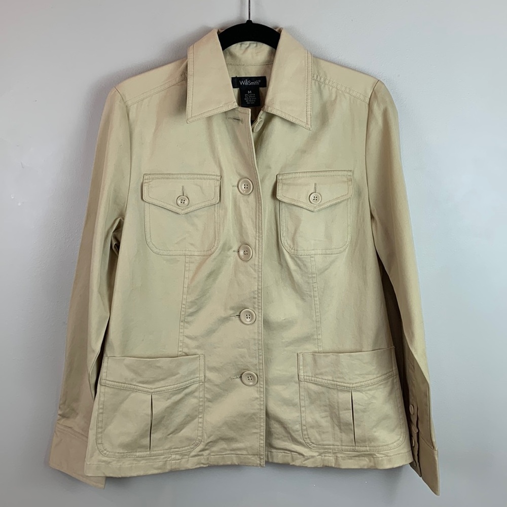 Willi Smith Khaki Safari Jacket NWT - Picture 5 of 9
